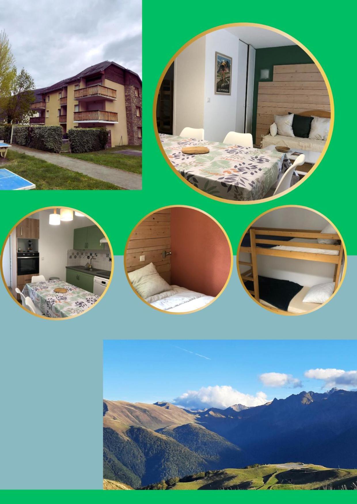 Appart T 3 Bagneres-De-Luchon Vue Montagne - Piscine Mi Juin Zewnętrze zdjęcie